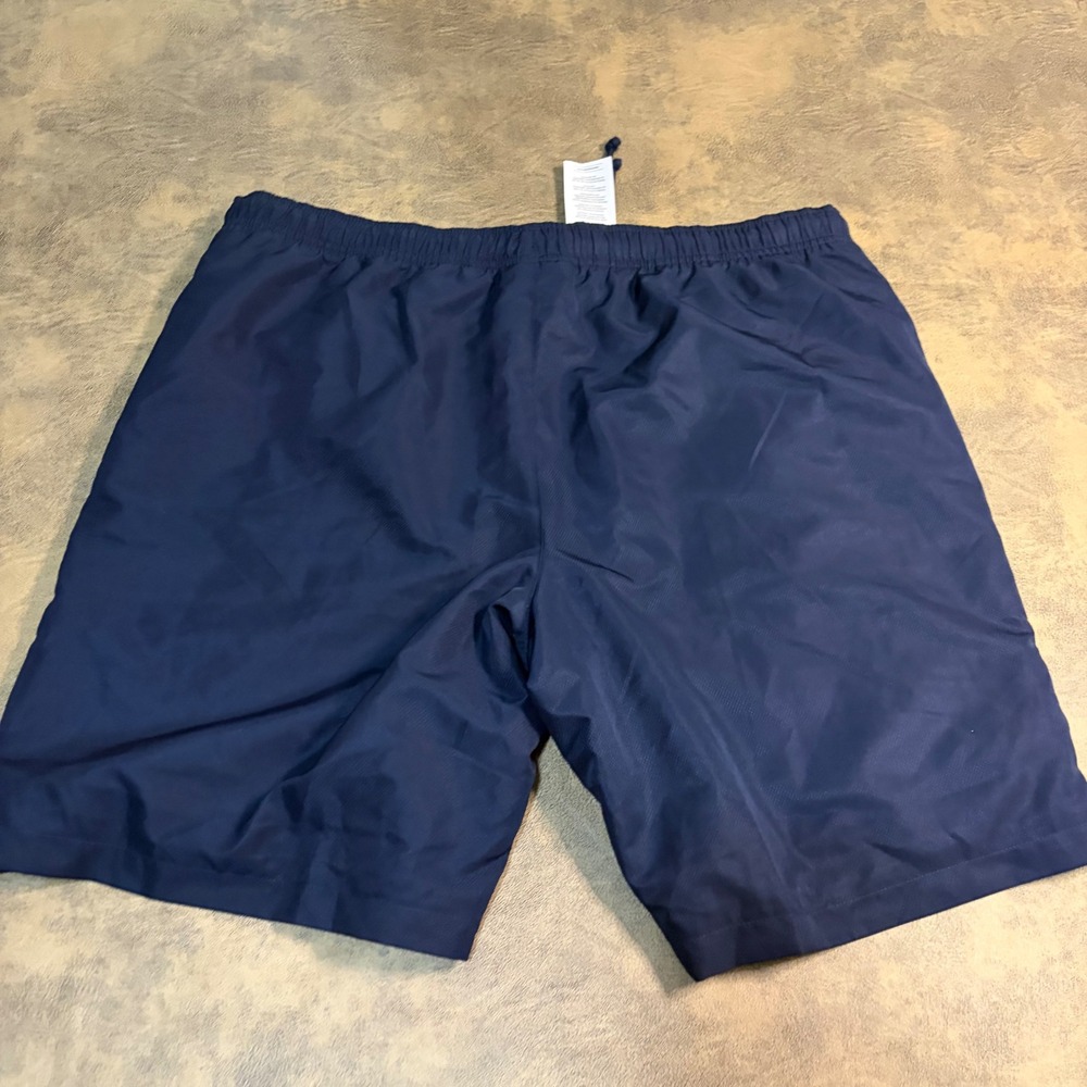 Lacoste Tafetta Shorts Mens XL Navy Blue Sport Diamond Taffeta Lightweight Lined - Picture 9 of 11
